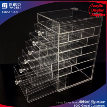 Plexiglass Clear Organizer - Caja de almacenamiento de acrílico con cajones